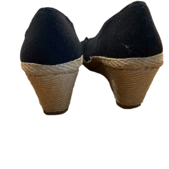 George Women’s Black Slip  on Wedge Heels (Size 10) - Picture 3 of 7